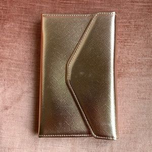 NWOT Rose Gold Travel Wallet